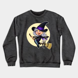 Witch's First Flight Crewneck Sweatshirt